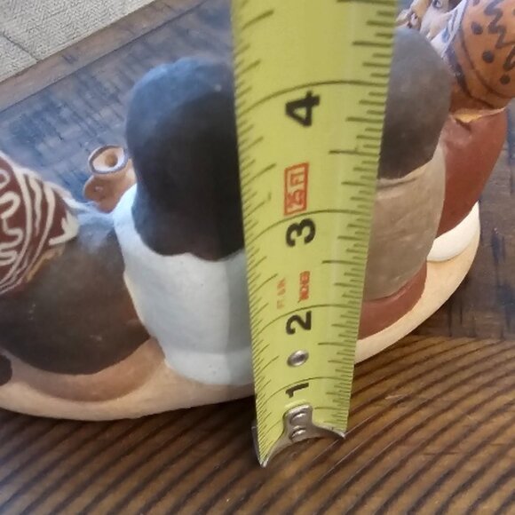 Clay Terra Cotta Pottery Peru Peruvian Jesus Teaching Folk Art Christian - Picture 5 of 5